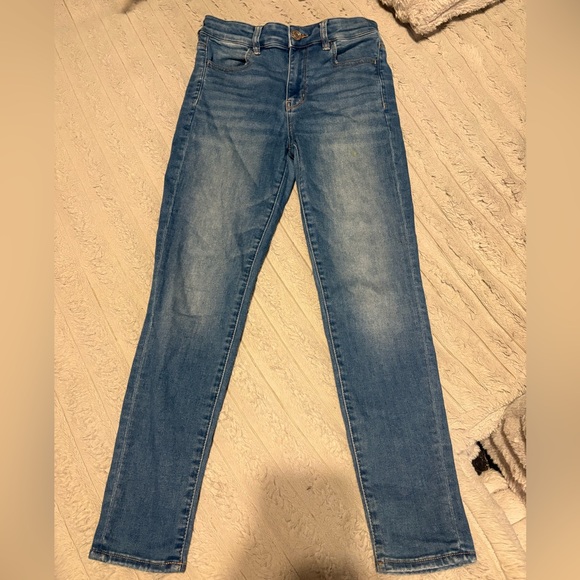 American Eagle Outfitters Denim - American Eagle Women's High Rise Skinny Jeans Medium Wash Denim Size 8 Short
